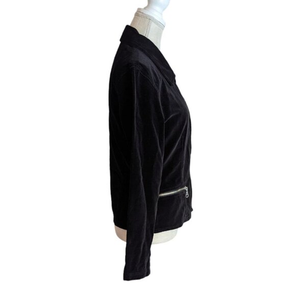 💖 Host Pick 💖 🎉🎉 VTG 90s Black Velvet Jacket & Mini Skirt Set - Picture 6 of 11